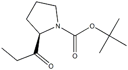 (R)-tert-butyl 2-propionylpyrrolidine-1-carboxylate 结构式