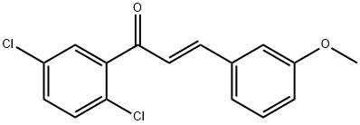 (2E)-1-(2,5-dichlorophenyl)-3-(3-methoxyphenyl)prop-2-en-1-one 结构式