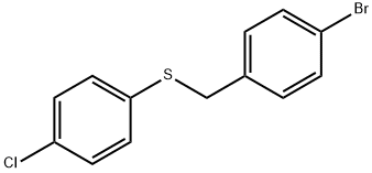 (4-BROMOBENZYL)(4-CHLOROPHENYL)SULFANE 结构式