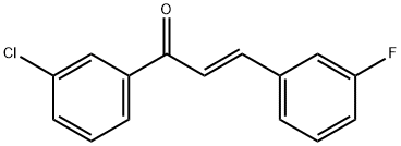 (2E)-1-(3-chlorophenyl)-3-(3-fluorophenyl)prop-2-en-1-one 结构式