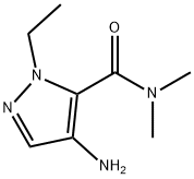 4-氨基-1-乙基-N,N-二甲基-1H-吡唑-5-甲酰胺 结构式