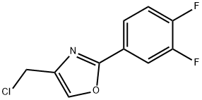 4-(chloromethyl)-2-(3,4-difluorophenyl)-1,3-oxazole 结构式