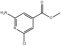 2-氨基-6-氯异烟酸甲酯 结构式