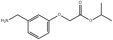 isopropyl 2-(3-(aminomethyl)phenoxy)acetate 结构式
