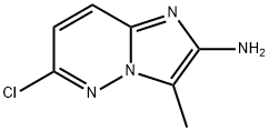 6-CHLORO-3-METHYLIMIDAZO[1,2-B]PYRIDAZIN-2-AMINE 结构式