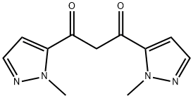 1,3-双(1-甲基-1H-吡唑-5-基)丙烷-1,3-二酮 结构式