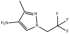 3-methyl-1-(2,2,2-trifluoroethyl)-1H-pyrazol-4-amine 结构式