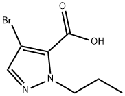 4-溴-1-丙基-1H-吡唑-5-羧酸 结构式