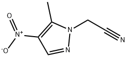 2-(5-甲基-4-硝基-1H-吡唑-1-基)乙腈 结构式
