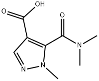 5-(二甲基氨基甲酰基)-1-甲基-1H-吡唑-4-羧酸 结构式