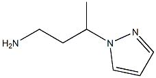 3-(1H-PYRAZOL-1-YL)BUTAN-1-AMINE 结构式