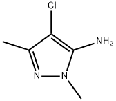 4-氯-1,3-二甲基-1H-吡唑-5-胺 结构式