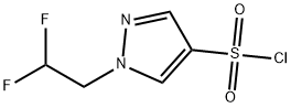 1-(2,2-二氟乙基)-1H-吡唑-4-磺酰氯 结构式