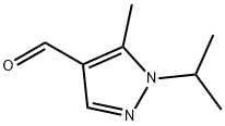 5-甲基-1-(丙-2-基)-1H-吡唑-4-甲醛 结构式