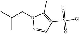 1-异丁基-5-甲基-1H-吡唑-4-磺酰氯 结构式