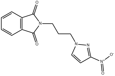 2-[3-(3-nitro-1H-pyrazol-1-yl)propyl]-2,3-dihydro-1H-isoindole-1,3-dione 结构式