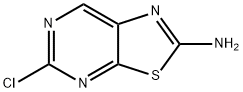 5-氯[1,3]噻唑并[5,4-d]嘧啶-2-胺 结构式