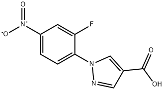 1-(2-氟-4-硝基苯基)-1H-吡唑-4-羧酸 结构式