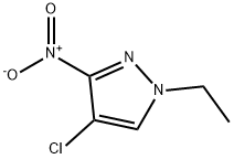 4-氯-1-乙基-3-硝基-1H-吡唑 结构式