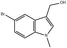 (5-Bromo-1-methyl-1H-indol-3-yl)-methanol 结构式