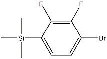 (4-bromo-2,3-difluorophenyl)-trimethylsilane 结构式