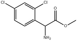2-氨基-2-(2,4-二氯苯基)乙酸甲酯 结构式