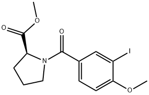 methyl 1-(3-iodo-4-methoxybenzoyl)prolinate 结构式