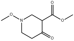 METHYL 1-METHOXY-4-OXOPIPERIDINE-3-CARBOXYLATE 结构式