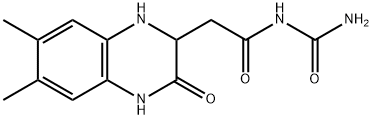 N-carbamoyl-2-(6,7-dimethyl-3-oxo-1,2,3,4-tetrahydroquinoxalin-2-yl)acetamide 结构式