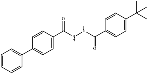 N'-(4-tert-butylbenzoyl)-4-biphenylcarbohydrazide 结构式