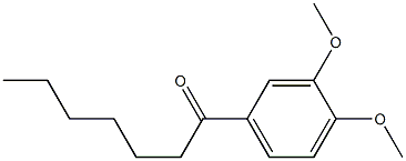 1-(3,4-dimethoxyphenyl)heptan-1-one 结构式