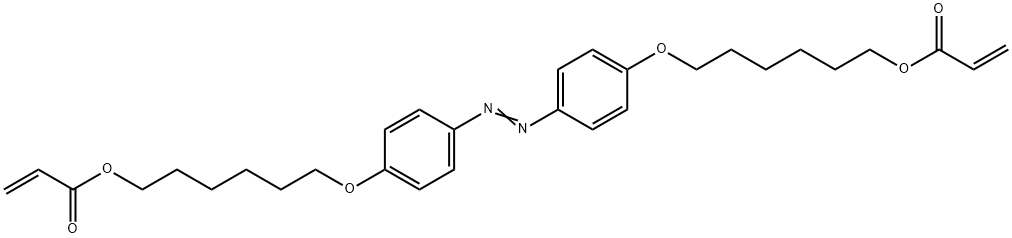 4,4'-二[6-(丙烯酰氧基)己烷氧基]偶氮苯 结构式