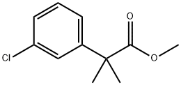 2-(3-氯苯基)-2-甲基丙酸甲酯 结构式