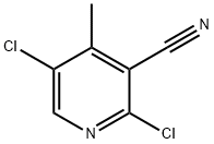 2,5-二氯-4-甲基吡啶-3-甲腈 结构式