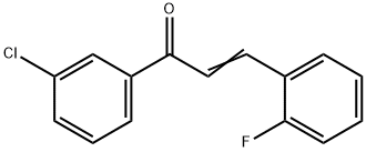 (2E)-1-(3-chlorophenyl)-3-(2-fluorophenyl)prop-2-en-1-one 结构式