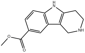 2,3,4,5-四氢-1H-吡啶并[4,3-B]吲哚-8-羧酸甲酯 结构式
