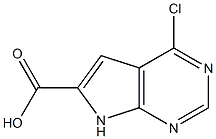 4-氯-7H-吡咯并[2,3-D]嘧啶-6-羧酸 结构式