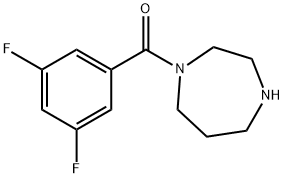 1-(3,5-difluorobenzoyl)-1,4-diazepane 结构式