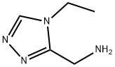 (4-乙基-4H-1,2,4-三唑-3-基)甲胺 结构式