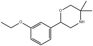 2-(3-ethoxyphenyl)-5,5-dimethylmorpholine 结构式