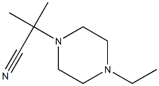 2-(4-ethylpiperazin-1-yl)-2-methylpropanenitrile 结构式