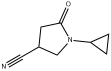 1-环丙基-5-氧亚基吡咯烷-3-甲腈 结构式