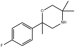 2-(4-fluorophenyl)-2,5,5-trimethylmorpholine 结构式