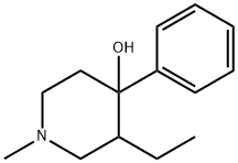 3-乙基-1-甲基-4-苯基哌啶-4-醇 结构式