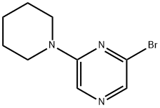 2-bromo-6-piperidin-1-ylpyrazine 结构式