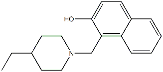 2-Naphthalenol,1-[(4-ethyl-1-piperidinyl)methyl]- 结构式