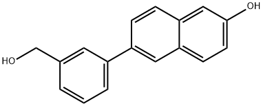 6-(3-(HYDROXYMETHYL)PHENYL)NAPHTHALEN-2-OL 结构式