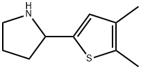 2-(4,5-二甲基噻吩-2-基)吡咯烷 结构式