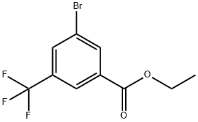 Ethyl 3-bromo-5-(trifluoromethyl)benzoate 结构式