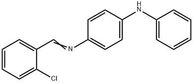 N-(2-chlorobenzylidene)-N'-phenyl-1,4-benzenediamine 结构式